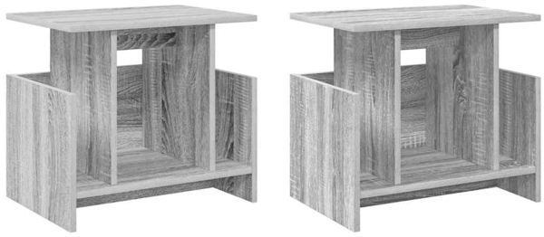 vidaXL TV-Ständer 2 pcs Graues Sonoma 50 x 35 x 45 cm Holzwerkstoff 891011