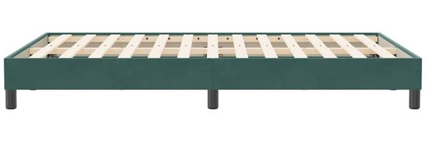 vidaXL Bettgestell ohne Matratze Dunkelgrün 120x210 cm Samt 4101352 Bild 6