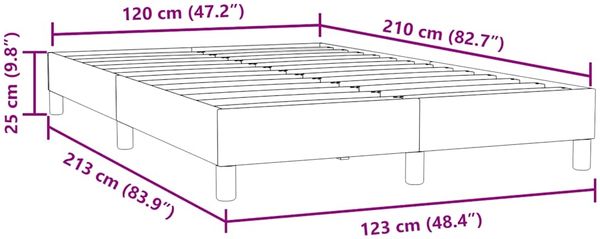 vidaXL Bettgestell ohne Matratze Dunkelgrün 120x210 cm Samt 4101352 Bild 10