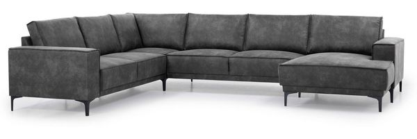 OTTO home Wohnlandschaft OLAND U-Form, XXL, B: 342 cm, Skandi-Design, Skandi-Design in Struktur, Flachgewebe, Luxus-Microfaser, Boucle