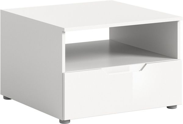 Home affaire Couchtisch CAPRI, Höhe 66cm, 1 Schubkasten, 1 offenes Ablagefach, Wohnzimmertisch, Beistelltisch, Ablagetisch, Nachtkonsole
