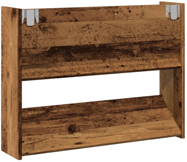 vidaXL Wand-Schuhregal Altholz-Optik 80x18x60 cm Holzwerkstoff 856542 Bild 6
