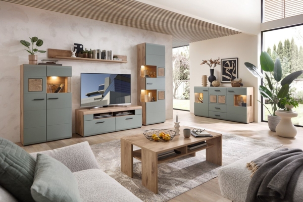 Innostyle Wohnwand FUN PLUS II, (4-St), inkl. LED-Beleuchtung Bild 3