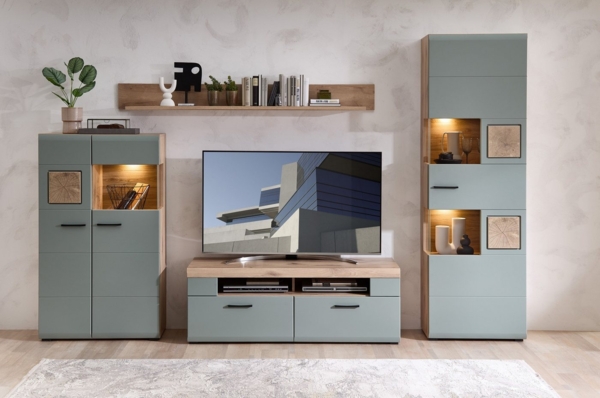 Innostyle Wohnwand FUN PLUS II, (4-St), inkl. LED-Beleuchtung Bild 1