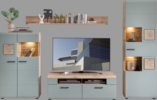 Innostyle Wohnwand FUN PLUS II, (4-St), inkl. LED-Beleuchtung Bild 2