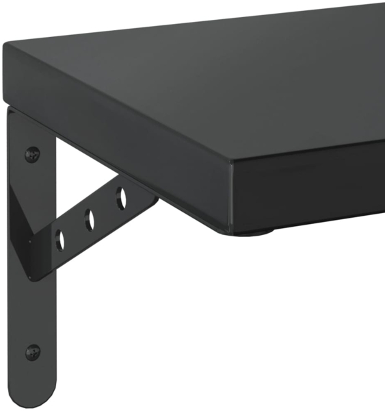 vidaXL Wandregale 2 Stk. 75x23,5 cm Schwarz Edelstahl 3214516 Bild 7