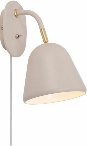 Nordlux FLEUR Wandleuchte beige E14 mit Schalter 21,2x15,3x26,4cm