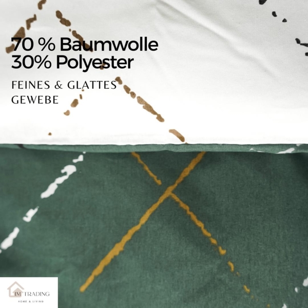 Moderne Bettwäsche mit Reißverschluss in Reflection Design, für Einzel- und Doppelbett 135 x 200 cm + 80 x 80 cm Bild 3