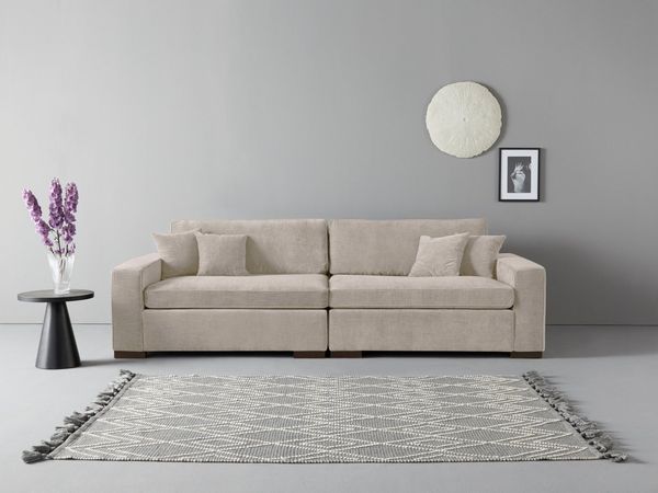 Home affaire 2-Sitzer Skara XXL, Lounge-Sofa XXL mit Federkern-Polsterung, in vielen Bezugsvarianten