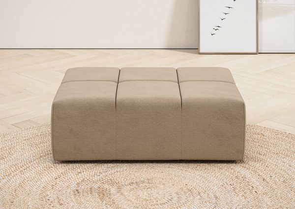 Home affaire Polsterhocker Ancona, passend zur "Ancona"-Polsterserie, auch in Cord + Easy Care