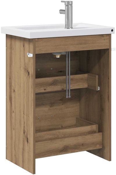vidaXL Badezimmermöbel-Set Artisan-Eiche 61 x 40 x 84,5 cm 3404373 Bild 7