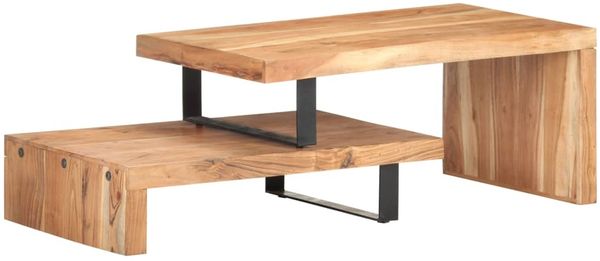 vidaXL 2-tlg. Couchtisch-Set Akazie Massivholz 320394