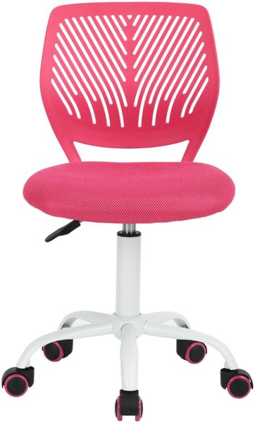 FurnitureR Esszimmer-Drehstühle, 1PC Küchenstuhl, gepolsterter Stuhl, Drehstuhl, bequemer Stuhl mit Rädern, Rückenlehne, armloser Stuhl für Esszimmer, Wohnzimmer,Rosa M