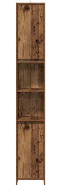 vidaXL Badschrank Altholz-Optik 30x30x183,5 cm Holzwerkstoff 856064 Bild 4