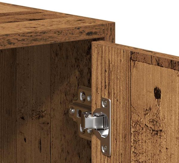 vidaXL Badschrank Altholz-Optik 30x30x183,5 cm Holzwerkstoff 856064 Bild 9