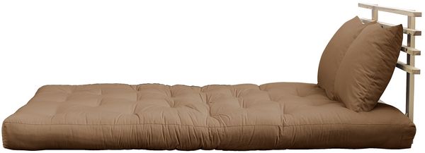 KARUP DESIGN SHIN SANO Schlafsofa Gestell Natur Matratze Mocca Bild 3