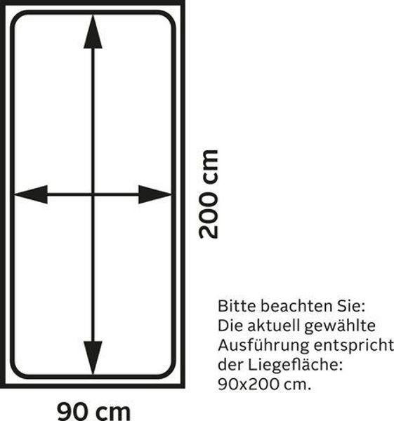 Vipack 'Martin' Etagenbett, weiß, 90x200/140x200 cm, Kiefer massiv, inkl. Lattenroste Bild 3