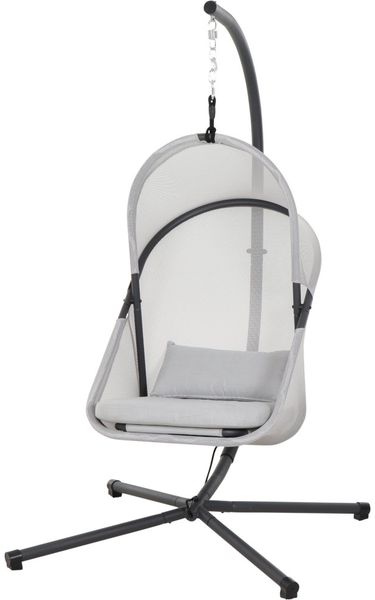 Siena Garden Hängesessel Yobaya anthrazit/easy grey Hängekorb mit Kissen
