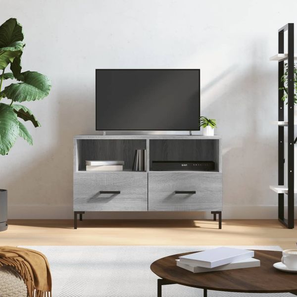 vidaXL TV-Schrank Grau Sonoma 80x36x50 cm Holzwerkstoff 828978
