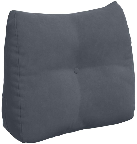 vidaXL Rückenkissen Dunkelgrau 60 x 24 x 50 cm Samt 42014401