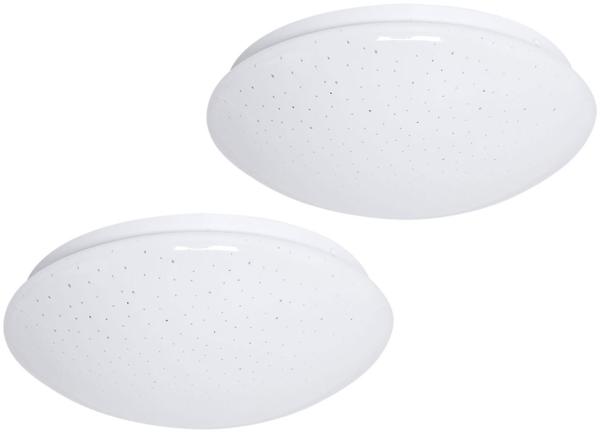 2er Set LED Deckenleuchte mit Sternenhimmel Effekt