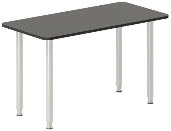 Schreibtisch DNA Anthrazit 1200x600 mm I-Gestell/weiß