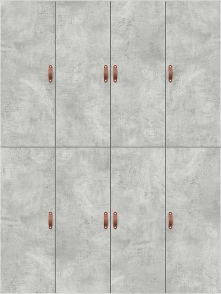 vidaXL Aufbewahrungsbettgestell Beton Grau 140 x 190 cm Holzwerkstoff 3335432 Bild 9