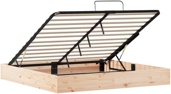 vidaXL Ottoman Bettgestell mit Stauraum Natur 200 x 200 cm 3418798 Bild 3