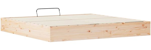 vidaXL Ottoman Bettgestell mit Stauraum Natur 200 x 200 cm 3418798 Bild 7