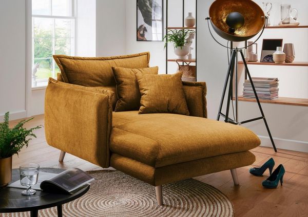 INOSIGN Loveseat Lazio, moderner Sessel mit einer bequemen Polsterung, 2 Stk. Zierkissen