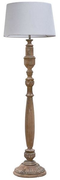 Mirabeau Stehlampe Stehlampe Wynleigh antikbraun/leinen