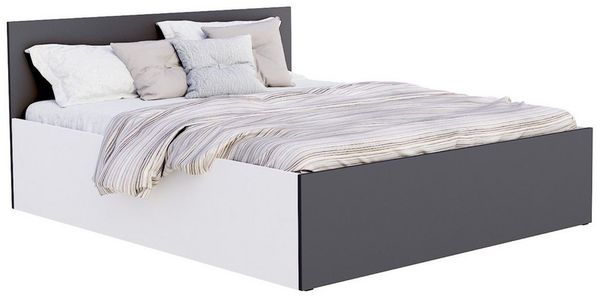 FDM Stauraumbett Bett Stauraumbett PANAMA SP Bettgestell 140x200 & weitere Größen (verfügbar 90x200 120x200 140x200 160x200 180x200cm, Bettrahmen, Bett, mit großen Kopfteil, mit Bettkasten zum aufklappen), mit/ohne Matratze