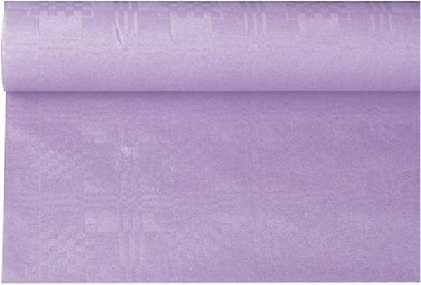 Papiertischtuch mit Damastprägung 6 m x 1,2 m lila