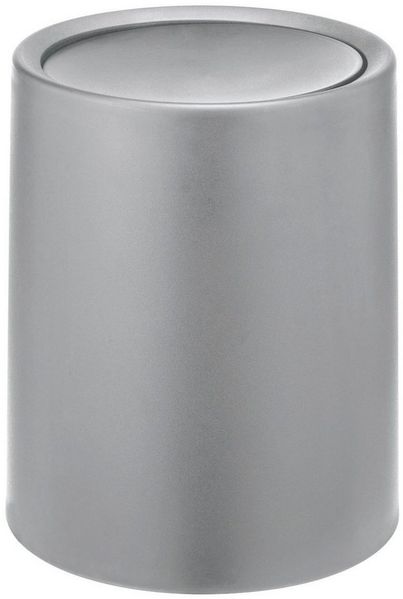 Wenko 'Atri' Schwingdeckeleimer mit Deckel aus hochwertigem Kunststoff und Inneneimer, 6 Liter, (B/T x H): Ø 21x25,5 cm, Grau
