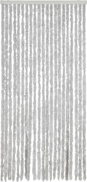 vidaXL Fliegenvorhang Grau 90x220 cm Chenille 377349 Bild 3