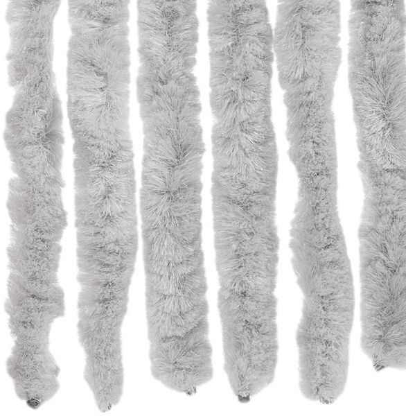 vidaXL Fliegenvorhang Grau 90x220 cm Chenille 377349 Bild 5