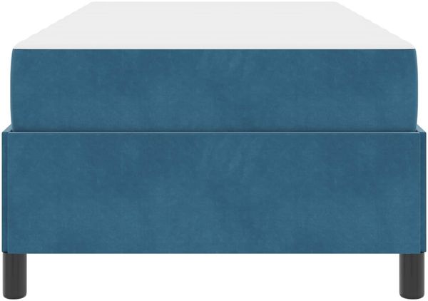 vidaXL Bettrahmen mit Matratze Dunkelblau 90 x 190 cm Stoff 3399034 Bild 6