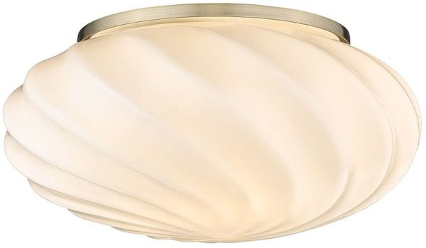 Halo Design No. 739523 Deckenleuchte Twist Opal Messing Antik 25cm