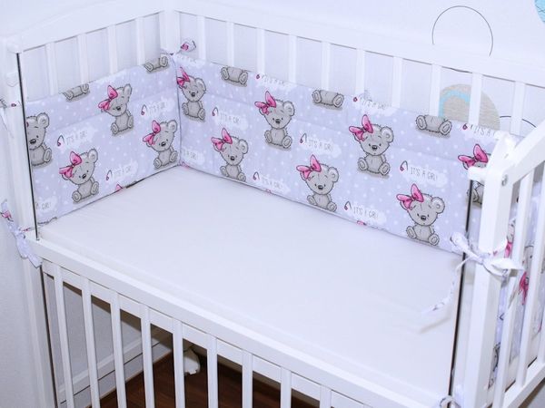 Primawela Bettnestchen Baby 170 cm für Beistellbett 40x90 cm Baby Bettumrandung Luftschutz