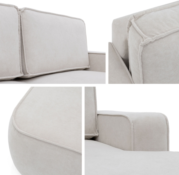 Ecksofa Mrowin (Farbe: Velo 633, Seite: Rechts) Bild 6