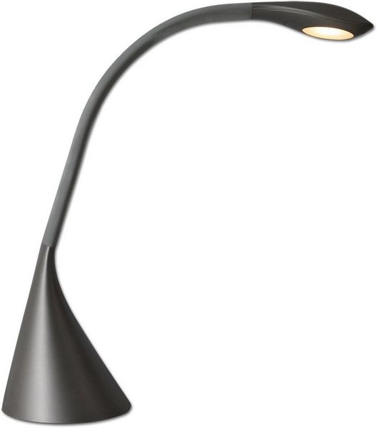 LED Schreibtischleuchte grau Näve Alf 450lm mit USB Port u. Touchdimmer