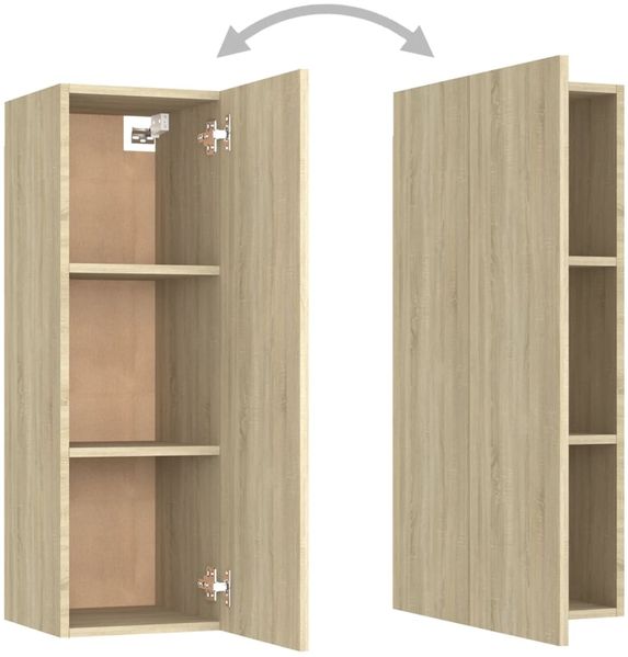 vidaXL 10-tlg. TV-Schrank-Set Sonoma-Eiche Spanplatte [3078980] Bild 9