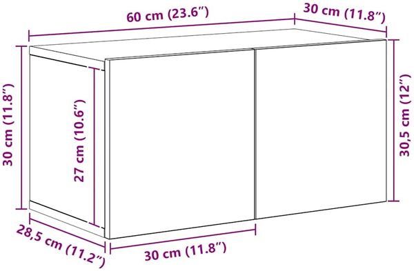 vidaXL 10-tlg. TV-Schrank-Set Sonoma-Eiche Spanplatte [3078980] Bild 12