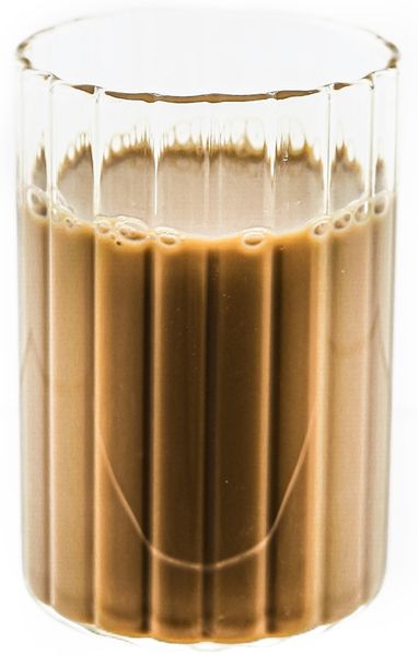 Mulex 2 Tlg. Trinkgläser Set 250 ml Riffle Design Hitzebeständig Kalt- Warmgetränke