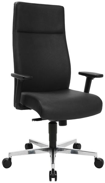 Chefsessel Work Art 20, Leder, Schwarz, 80 x 132 x 50 cm