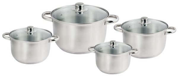 Kochtopf-Set Edelstahl 8-tlg.
