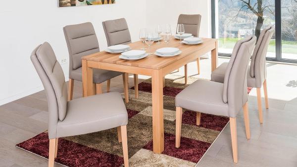 Ausziehbarer Esstisch Fano 1XL Kernbuche massiv lackiert 160-210 cm Bild 2