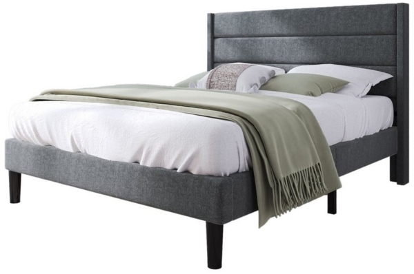 BlingBin Polsterbett Bettgestell mit Lattenrost & Kopfteil 90/140 x 200 cm (1er Set, 1-tlg, Bett ohne Matratze), Einzelbett/Doppelbett Ohne Matratze Bild 1