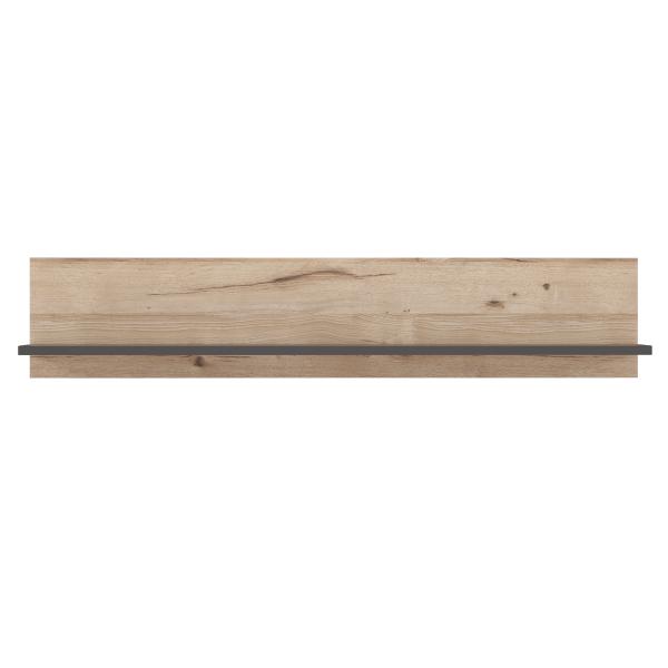 FORTE Como Wandpaneel, Holzwerkstoff, Grau/Braun/Braun, 149,8 x 28,5 x 21,5 cm