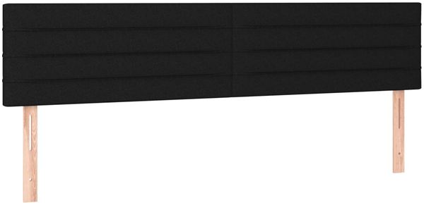 vidaXL Boxspringbett mit Matratze Schwarz 120x190 cm Stoff 3269939 Bild 7